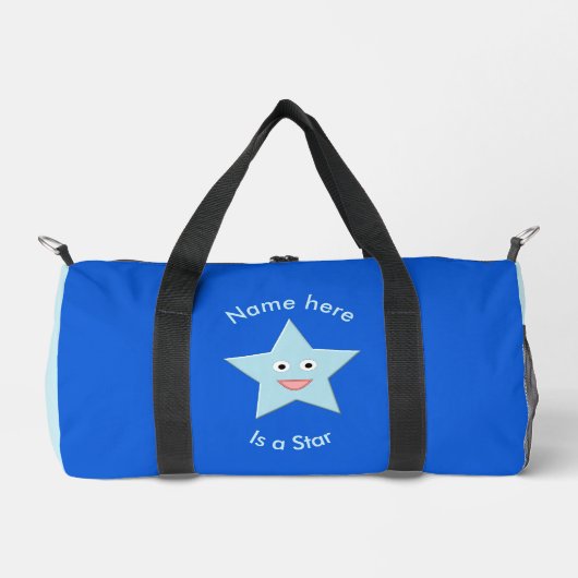 Bright Blue Celebration Star gepatteriseerd Plunjezak (Voorkant)