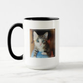 Bright Blue Eyed Kitten Mok (Links)
