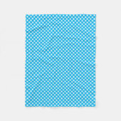 Bright Blue Gingham Pattern Fleece Deken (Voorkant)