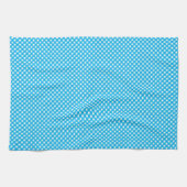 Bright Blue Gingham Pattern Theedoek (Horizontaal)