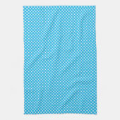Bright Blue Gingham Pattern Theedoek (Verticaal)