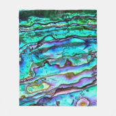 Bright Blue Green Paua Abalone Shell Blanket Fleece Deken (Voorkant)