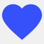 Bright Blue Heart Sticker (Voorkant)
