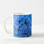 Bright Blue Hydrangea Koffiemok (Links)