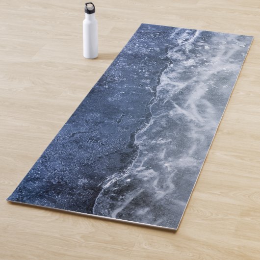 Bright Blue Ice Photo Yogamat (In situ)