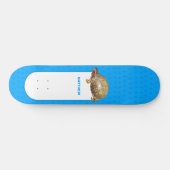Bright Blue met oosterse box Persoonlijk Skateboard (Horizontaal)