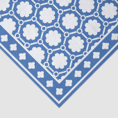 Bright Blue Modern Bone Inlay Decoupage Paper Tissuepapier (Detail)