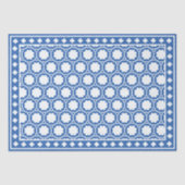 Bright Blue Modern Bone Inlay Decoupage Paper Tissuepapier (Voorkant)
