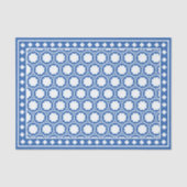 Bright Blue Modern Bone Inlay Decoupage Paper Tissuepapier (Voorkant)