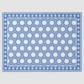 Bright Blue Modern Bone Inlay Decoupage Paper Tissuepapier (Voorkant)