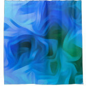 BRIGHT BLUE MODERN TRENDY ABSTRACT DOUCHEGORDIJN (Voorkant)