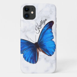 Bright Blue Morpho Butterfly | Aangepaste telefoon Case-Mate iPhone Case