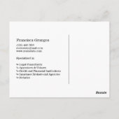 Bright Blue Net verkocht onroerend goed advertenti Briefkaart (Achterkant)