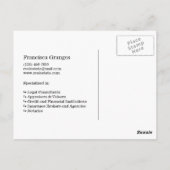 Bright Blue Net verkocht onroerend goed advertenti Briefkaart (Achterkant)