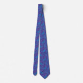 Bright Blue Paisley Stropdas (Achterkant)