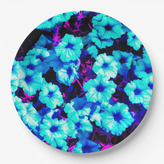 Bright Blue Petunias Papieren Bordje