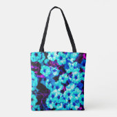 Bright Blue Petunias Tote Bag (Achterkant)