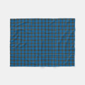 Bright Blue  Plaid Fleece Deken (Voorkant (Horizontaal))