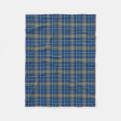 Bright Blue Plaid O'Sullivan Tartan Fleece Deken (Voorkant)