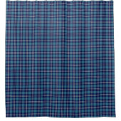 Bright Blue Plaid St Andrews Schotse Tartan Douchegordijn (Voorkant)