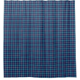 Bright Blue Plaid St Andrews Schotse Tartan Douchegordijn