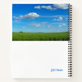 Bright Blue Prairie Sky Photo Spiral Notitieboek (Achterkant)