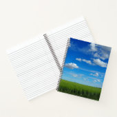 Bright Blue Prairie Sky Photo Spiral Notitieboek (Binnen)