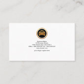 Bright Blue Pull-down Tab Taxi Service Visitekaartje (Achterkant)