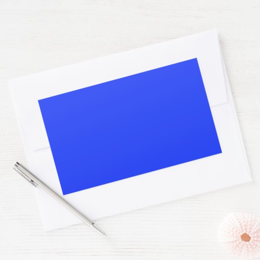 Bright Blue Rectangle Sticker (Envelop)
