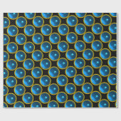 BRIGHT BLUE SAPPHIRE GEM STONES CADEAUPAPIER (Vlak)