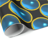 BRIGHT BLUE SAPPHIRE GEM STONES CADEAUPAPIER (Rol Hoek)