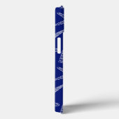 Bright Blue Shell Pattern | Add Your Initial Case-Mate iPhone Case (Achterkant / Rechts)