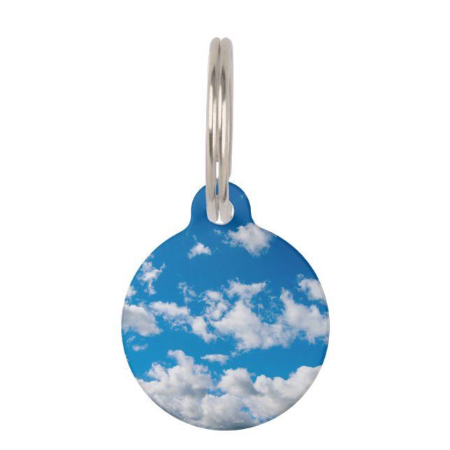 Bright Blue Sky Huisdierpenning (Voorkant)