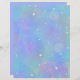 Bright Blue Sky met sterren en wolken