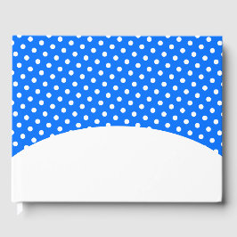 Bright Blue Sky White Polka Dots Snowflake Hill Gastenboek
