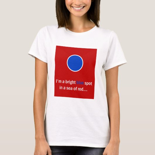 Bright Blue Spot - Democraat T-shirt (Voorkant)