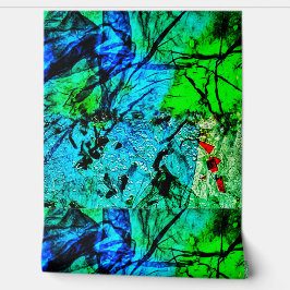 Bright blue texture Wallpaper,Dazzling fresh blue  Behang