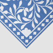 Bright Blue Traditional Bone Inlay Decoupage Paper Tissuepapier (Detail)