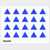 Bright Blue Triangle Sticker (Vel)