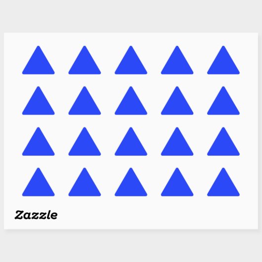 Bright Blue Triangle Sticker (Vel)