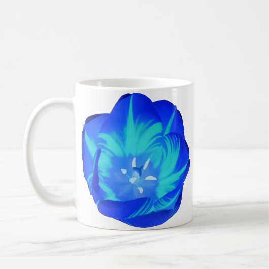 Bright Blue Tulip Mok (Links)