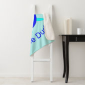 Bright Blue Turtle Guy Sherpa Blanket Deken (In situ)