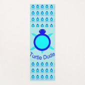 Bright Blue Turtle Guy Yoga Mat (Voorkant)