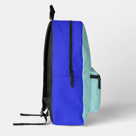 Bright Blue Turtle Man Bedrukte Rugzak (Links)
