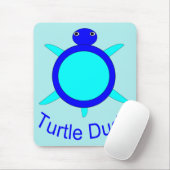 Bright Blue Turtle Man Mousepad Muismat (Met muis)