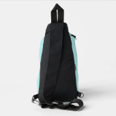 Bright Blue Turtle Man Sling Bag (Achterkant)