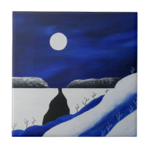 Bright Blue Winter Southwest Desert Kerstmis