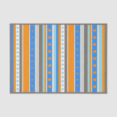 Bright Blue Woodland Tribal geïnspireerd tissuepap Tissuepapier (Voorkant)