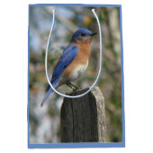 Bright Bluebird Male Medium Cadeauzakje (Voorkant)