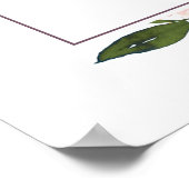 BRIGHT BLUSH BURGUNDY FLORAL BABY SHOWER WELKOM POSTER (Hoek)